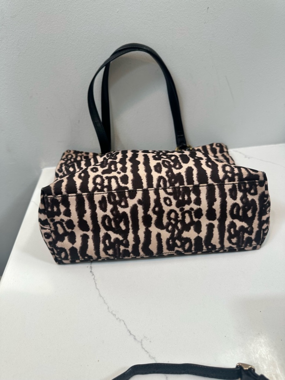 Coach Ocelot Tote Bag with Black Handles - Picture 6 of 10